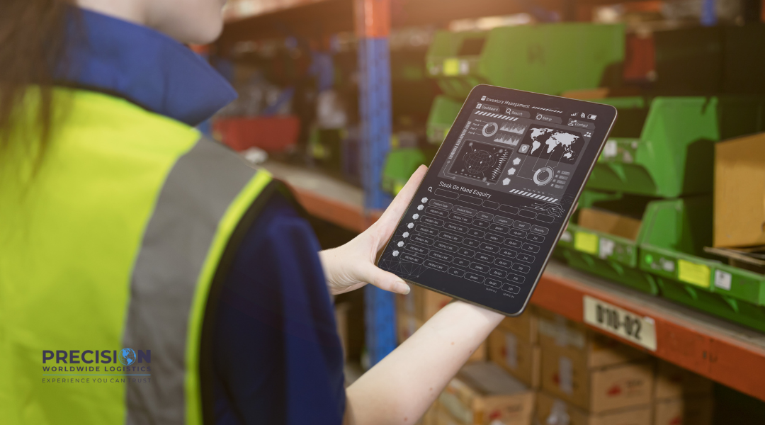 Logistics software screen showing truckload planning and optimized delivery routes