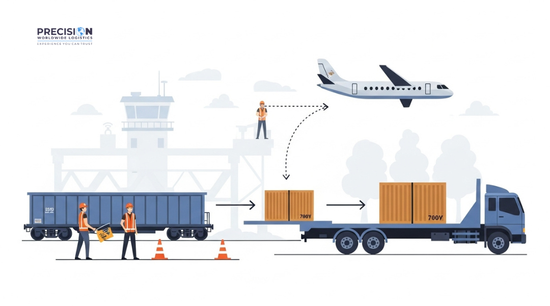 Custom transloading for complex freight with oversized machinery and temperature-sensitive cargo transfers.
