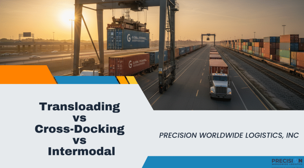 Transloading vs Cross-Docking vs Intermodal