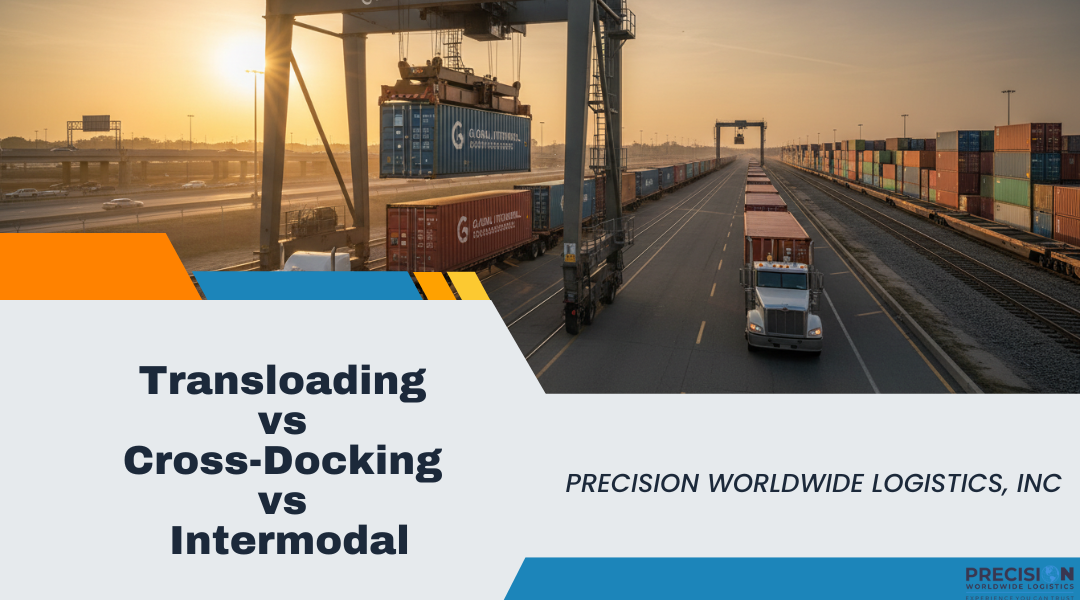Transloading vs Cross-Docking vs Intermodal