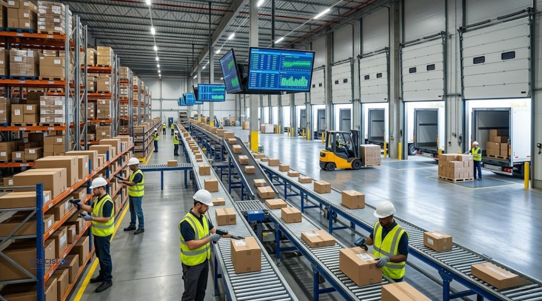 Integrated fulfillment and transportation system coordinating warehouse operations and last mile delivery efficiently