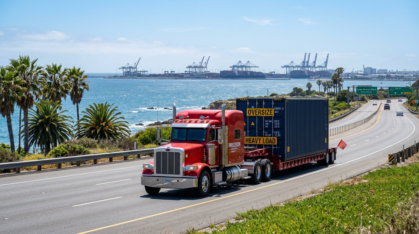 Overweight Container Drayage at Port of Long Beach